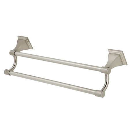 Kingston Brass BAH612318BN Monarch 18" Dual Towel Bar, Brushed Nickel BAH612318BN